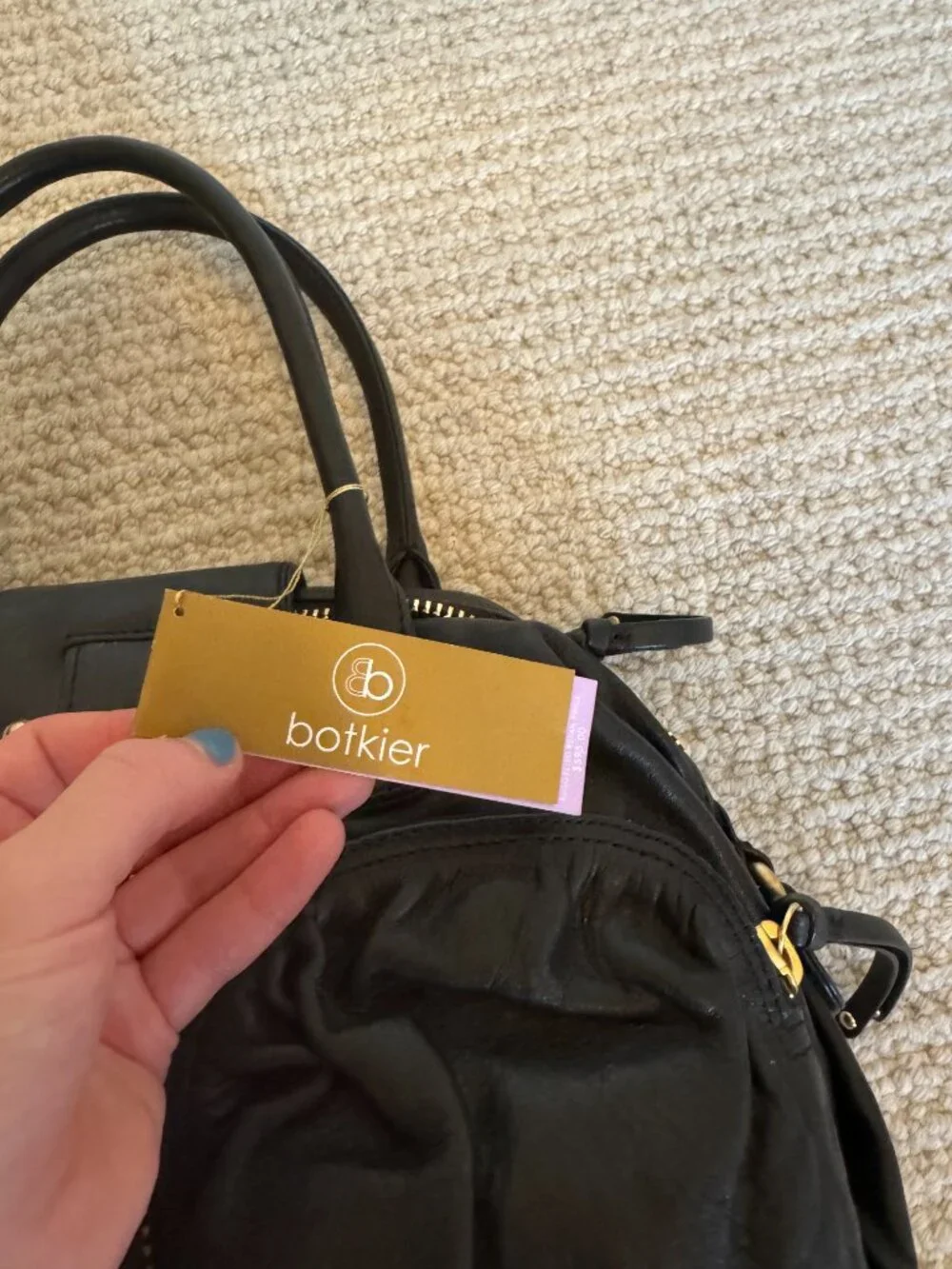 New with tags (NWT) Black Boktier medium satchel.